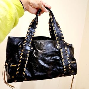 Mauricio Taituti Women's Black Leather Shoulder bag